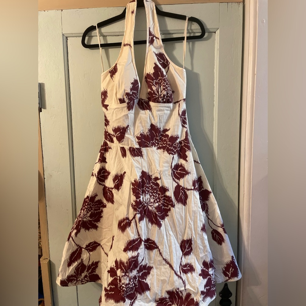 Vintage Floral Halter dress with Tule Skirt